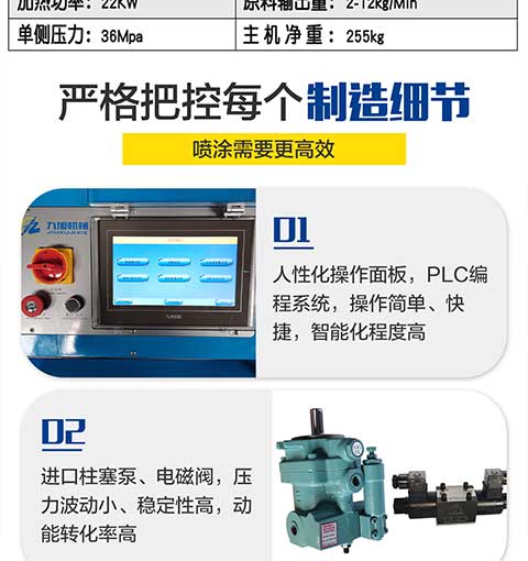 JNJX-H-T40-PLC編程聚脲噴涂設備4